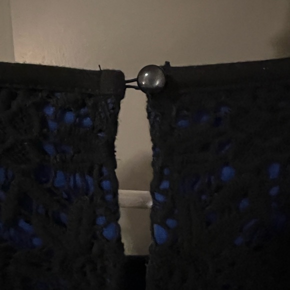 Royal Blue Elle with black embroidery detail dress - Size 2 - Picture 6 of 8